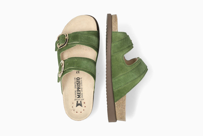 Iara - Olive Women Cork Sandals