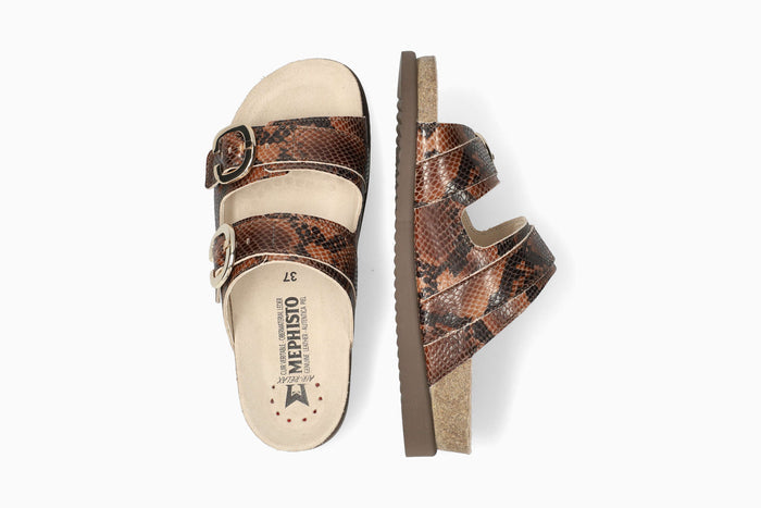 Iara - Tobacco Women Cork Sandals