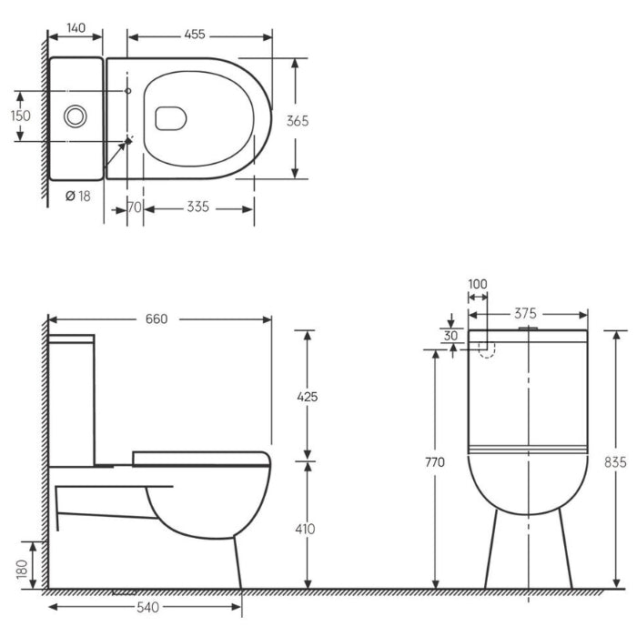 Indigo Ridge Universal Toilet Suite