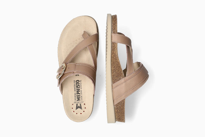 Izaora - Light Taupe Women Cork Sandals