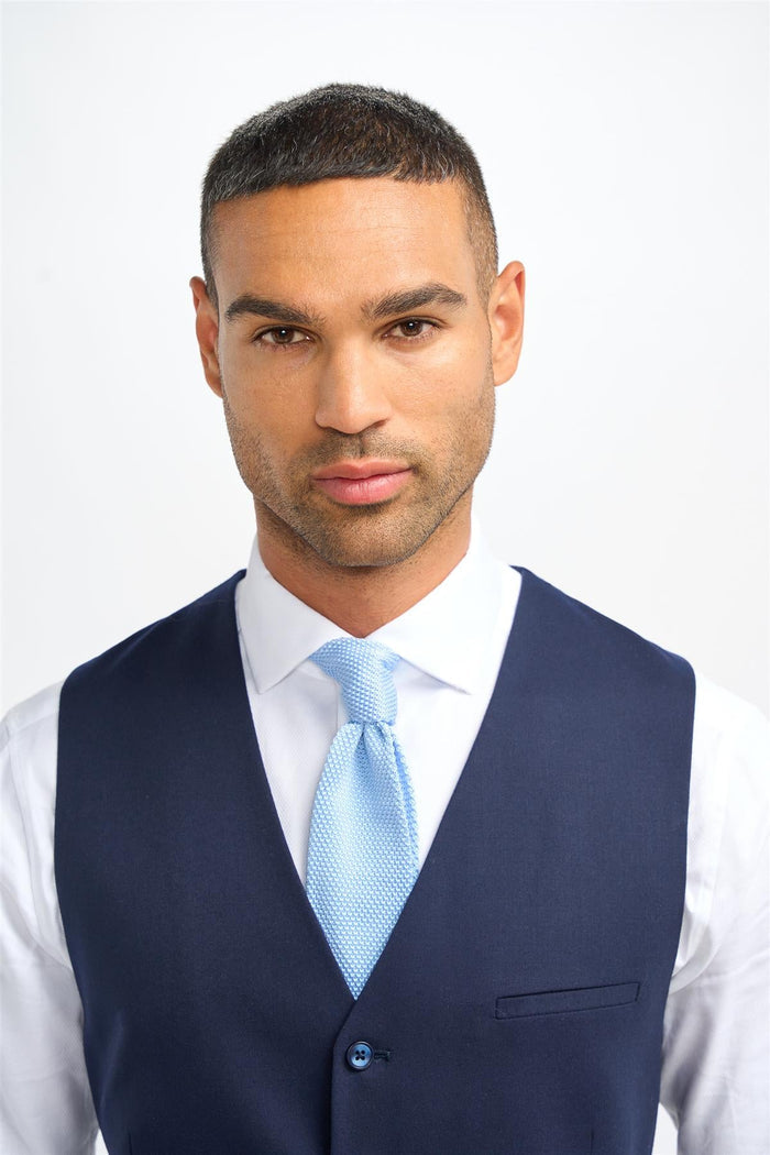 James Navy Waistcoat