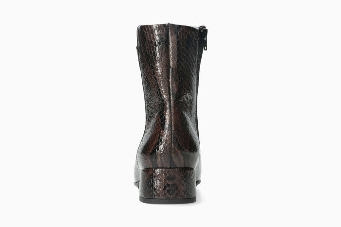Jiliane - Bronze Women Ankle Boots With Heel