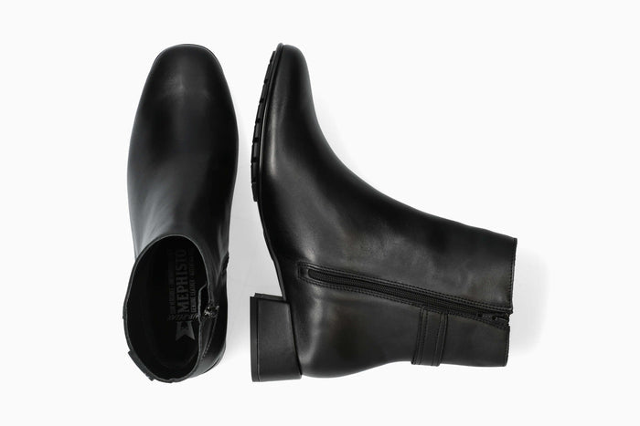 Johana - Black Women Ankle Boots With Heel