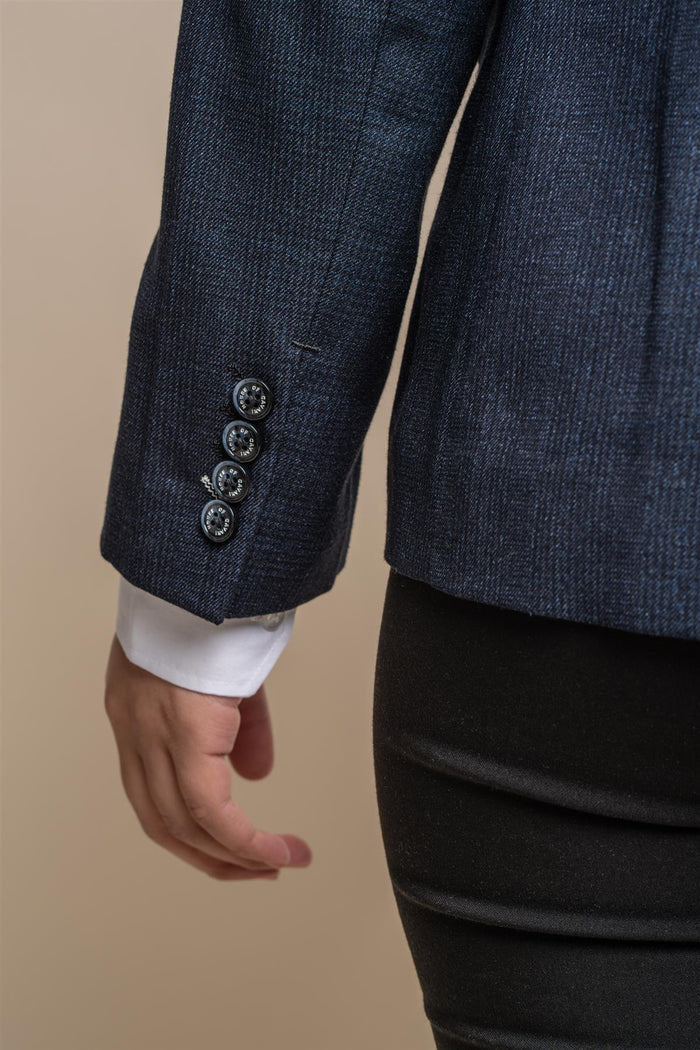 Caridi navy ladies blazer detail