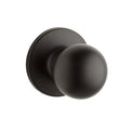Lane Bala Dummy Knob Set On Round Rosette Matte Black - The Blue Space