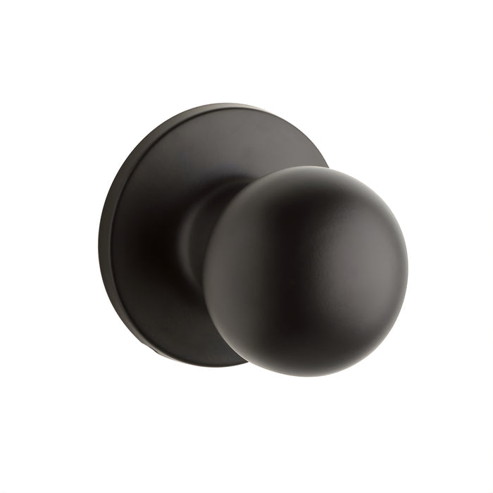 Lane Bala Dummy Knob Set On Round Rosette Matte Black - The Blue Space