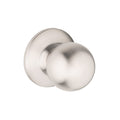 Lane Bala Dummy Knob Set On Round Rosette Satin Stainless Steel - The Blue Space