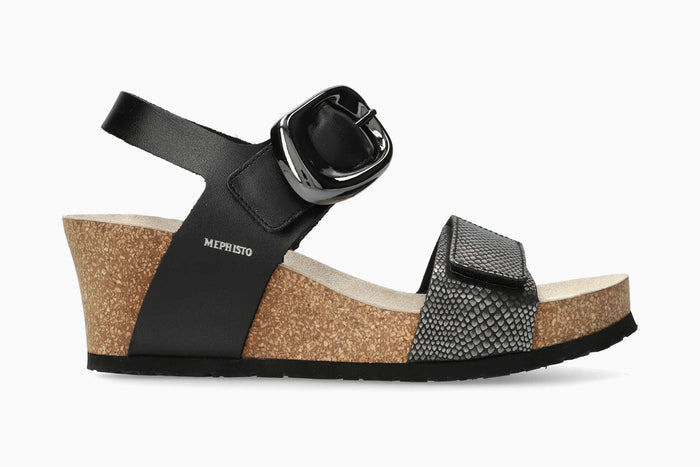 Leandre - Grey Women Cork Sandals