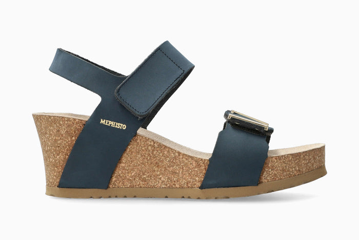 Leonore - Navy Women Cork Sandals