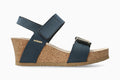 Leonore - Navy Women Cork Sandals