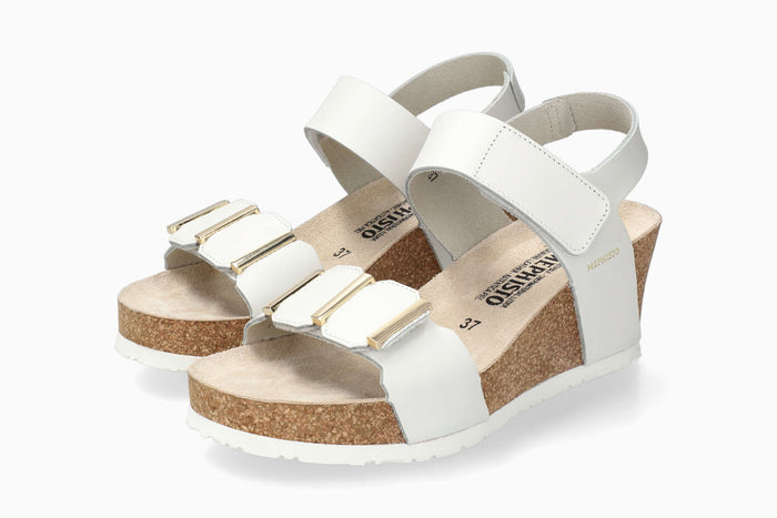Leonore - White Women Cork Sandals