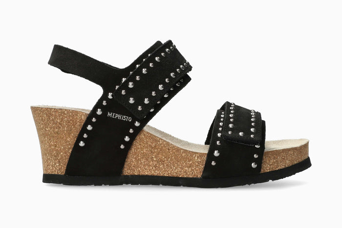 Lina - Black Women Cork Sandals