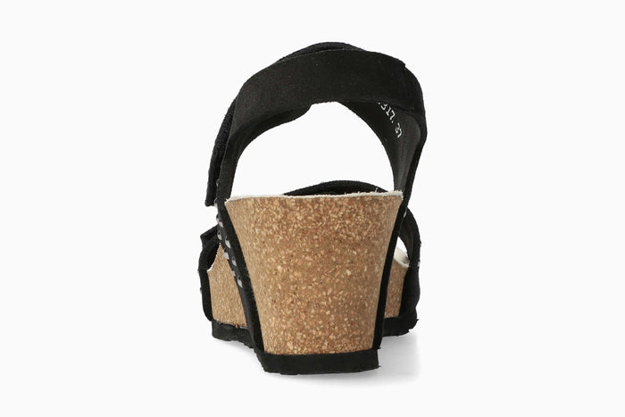 Lina - Black Women Cork Sandals