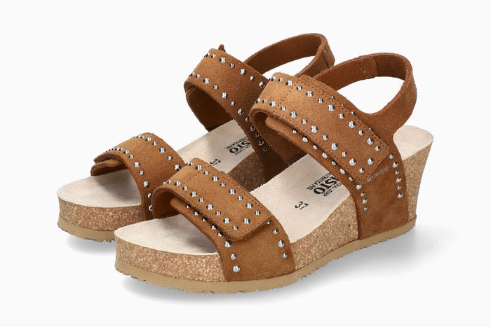 Lina - Tobacco Women Cork Sandals