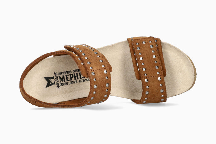 Lina - Tobacco Women Cork Sandals