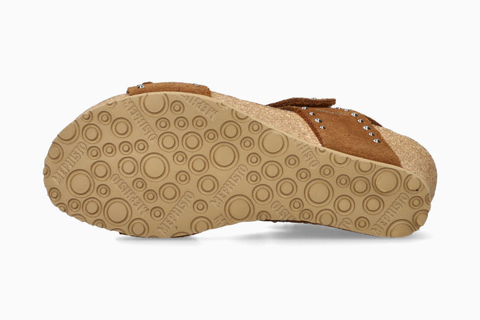 Lina - Tobacco Women Cork Sandals
