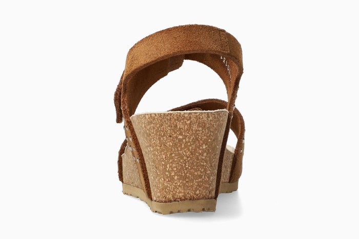 Lina - Tobacco Women Cork Sandals