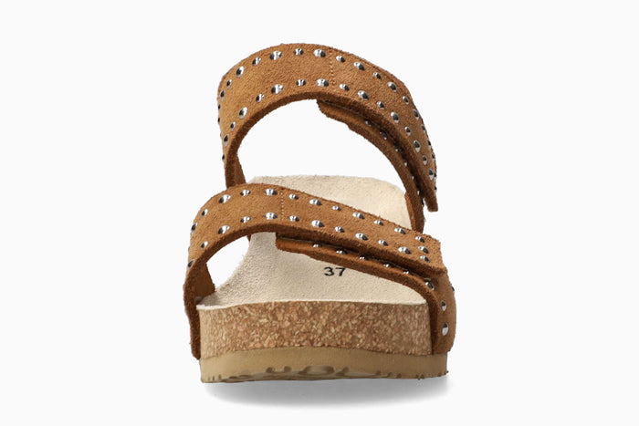 Lina - Tobacco Women Cork Sandals