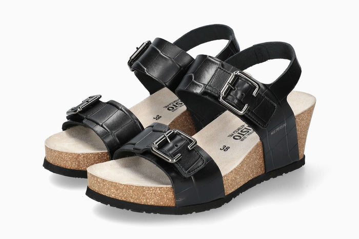 Lissandra - Black Women Cork Sandals