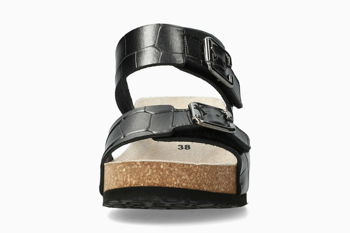 Lissandra - Black Women Cork Sandals