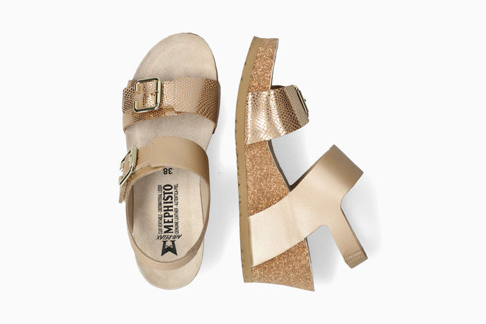 Lissandra - Platinum Women Cork Sandals