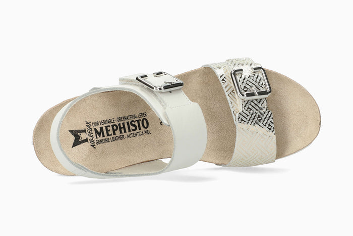Lissandra - White Women Cork Sandals