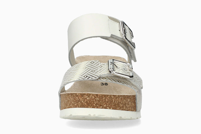 Lissandra - White Women Cork Sandals
