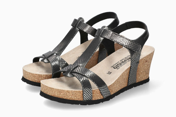 Liviane - Grey Women Cork Sandals
