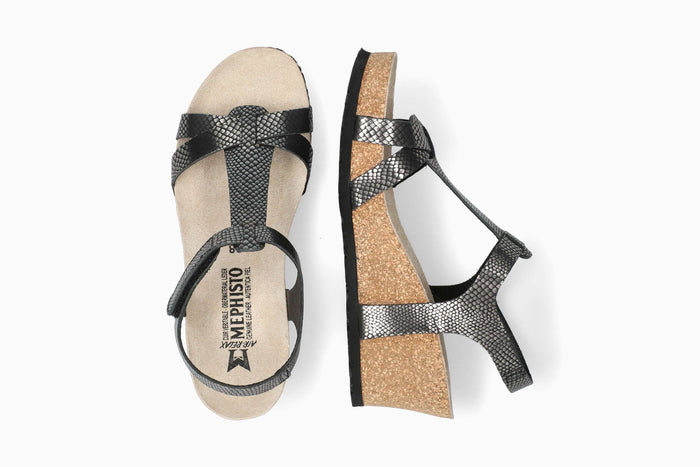 Liviane - Grey Women Cork Sandals