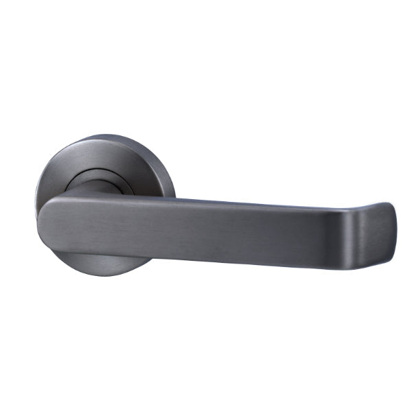Lockwood Vivid V1 Dummy Lever Handle Round Rose Gunmetal | The Blue Space