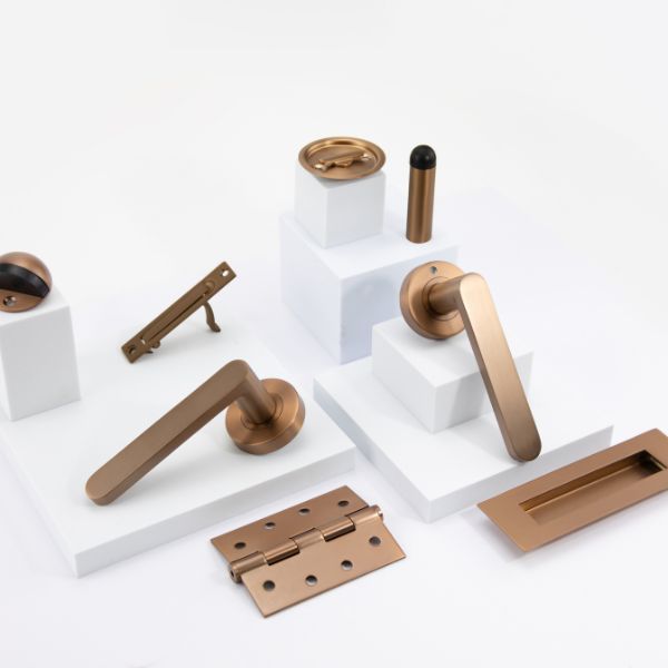 Lockwood Vivid V3 Dummy Lever Handle Round Rose Bronze | The Blue Space