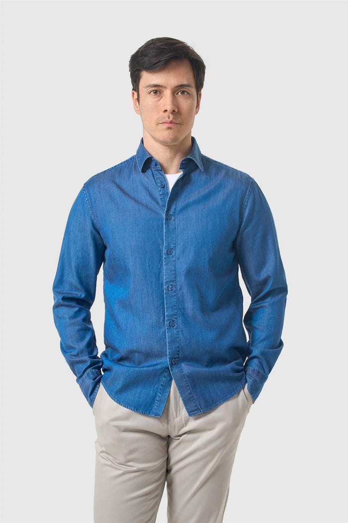 Lovati Blue Denim Shirt