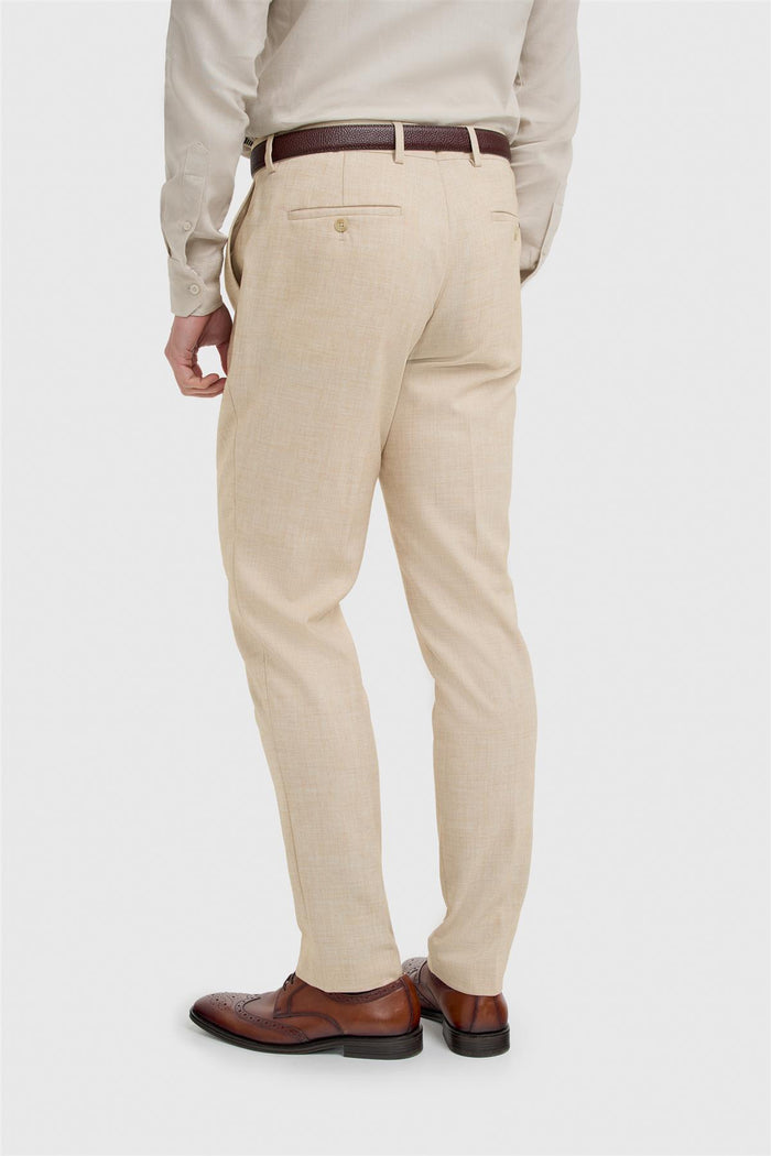 Malibu Beige Three Piece Suit - House of Cavani