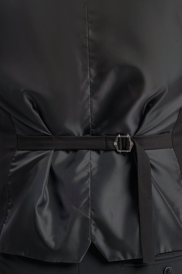 Malibu Black Scoop Waistcoat