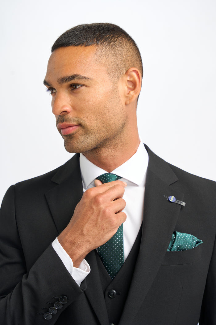 Malibu Black Three Piece Suit - House of Cavani