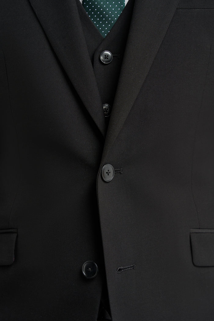 Malibu Black Three Piece Suit - House of Cavani