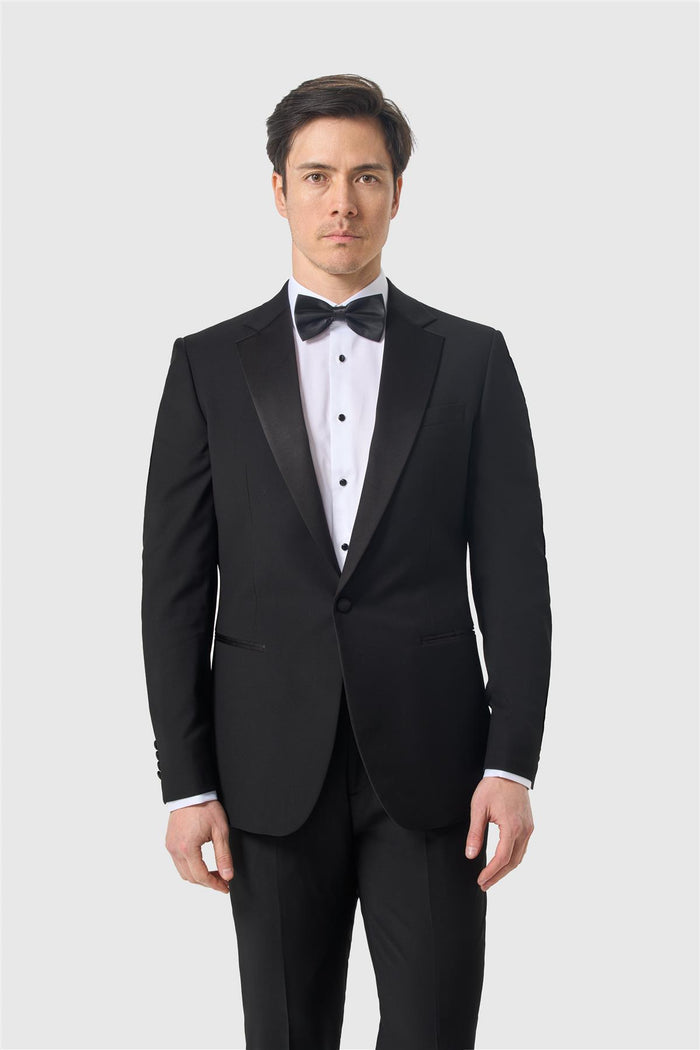 Malibu Black Tuxedo Blazer - Notch Lapel