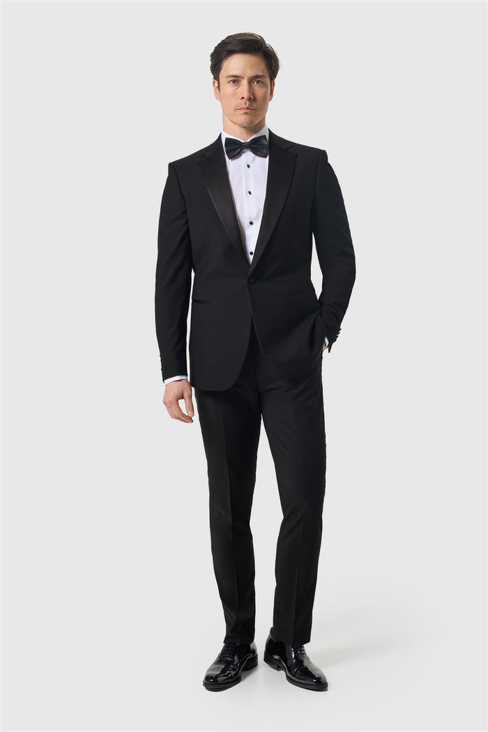 Malibu Black Tuxedo Blazer - Notch Lapel