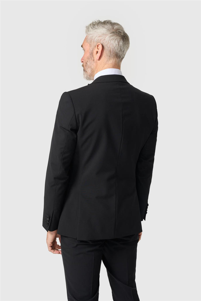 Malibu Black Tuxedo Blazer - Peak Lapel