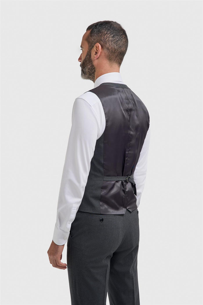 Malibu Charcoal Three Piece Suit - House of Cavani