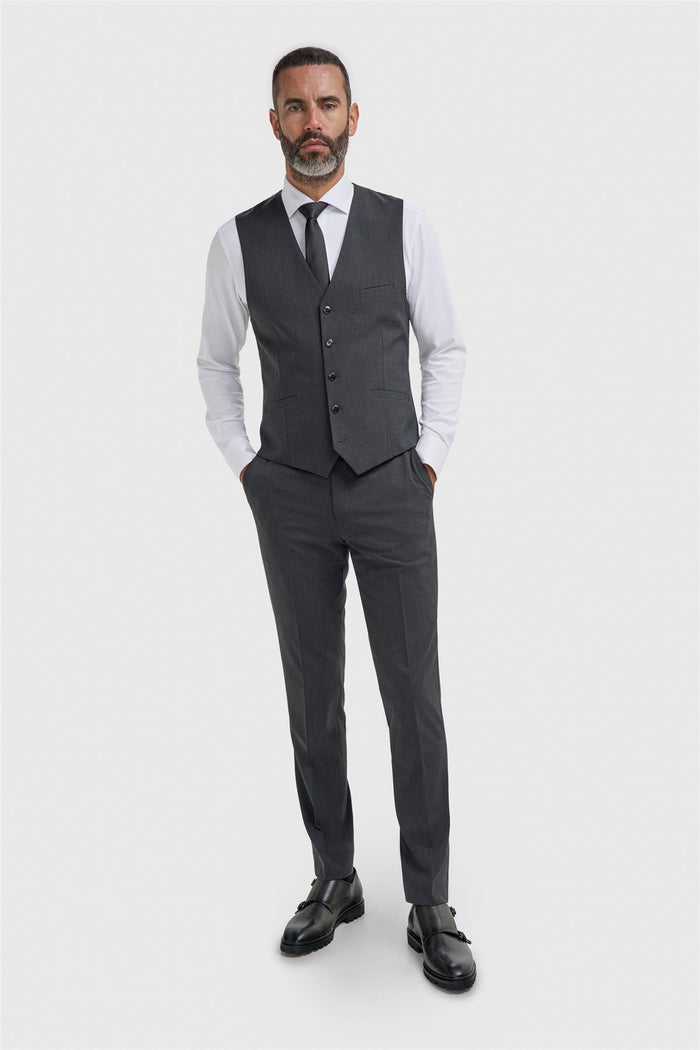 Malibu Charcoal Waistcoat