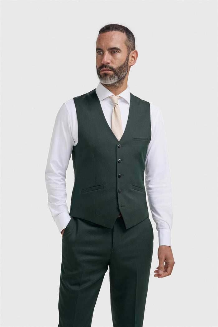 Malibu Forest Three Piece Suit - House of Cavani