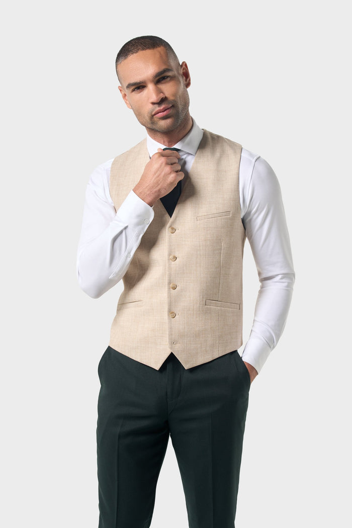 Malibu Forest Green with Beige Waistcoat