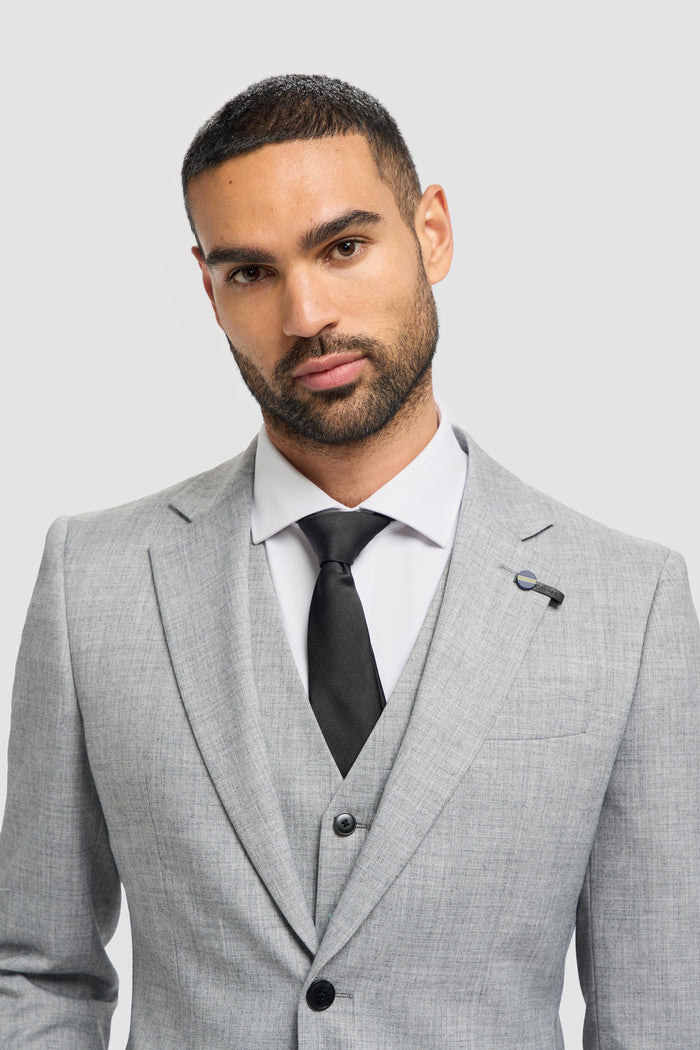 Malibu Grey Three Piece Suit - House of Cavani