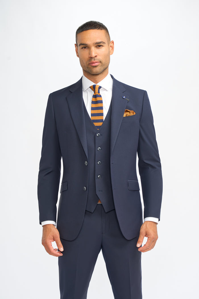Malibu Navy Three Piece Suit - House of Cavani