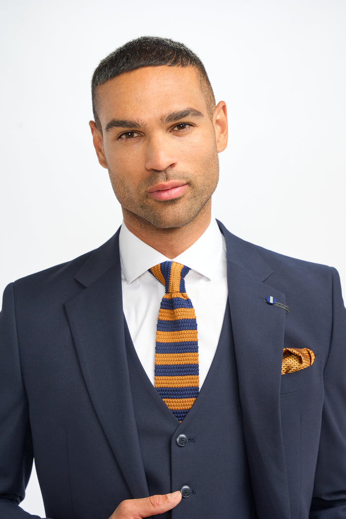 Malibu Navy Three Piece Suit - House of Cavani