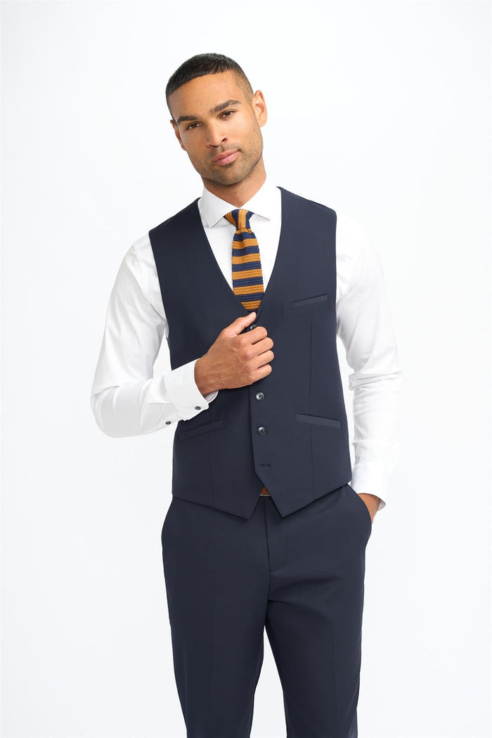 Malibu Navy Three Piece Suit - House of Cavani