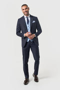 Malibu Navy with Sky Waistcoat