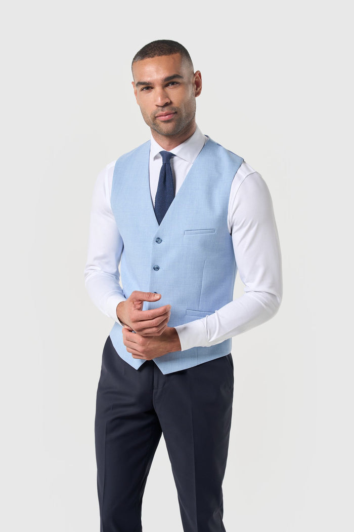 Malibu Navy with Sky Waistcoat