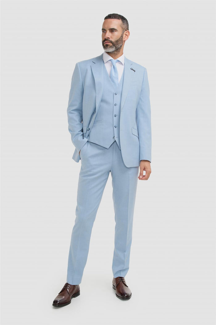 Malibu Sky Three Piece Suit - House of Cavani